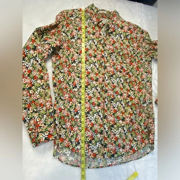 Re-imagined By J Crew Button Collared Shirt floral long sleeve Mens Organic - Picture 7 of 9